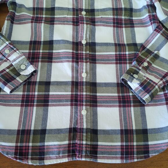 Janie & Jack boy's Plaid Brushed Twill long sleeve Button Down shirt size 8 GUC - Picture 5 of 7